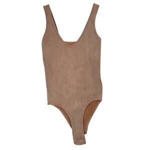 Aura body suit brown tan size S/M